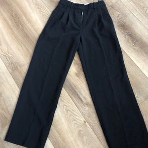 Pleated black dress pants from Aritzia
